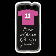 Coque Samsung Galaxy S3 3/4 aile gauche Bonus offensif-défensif Noir