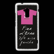 Coque HTC One Max 3/4 aile gauche Bonus offensif-défensif Noir