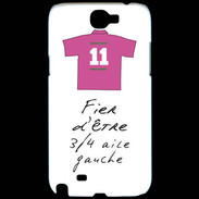 Coque Samsung Galaxy Note 2 3/4 aile gauche Bonus offensif-défensif Blanc