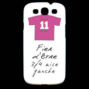 Coque Samsung Galaxy S3 3/4 aile gauche Bonus offensif-défensif Blanc