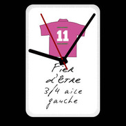 Grande pendule murale 3/4 aile gauche Bonus offensif-défensif Blanc