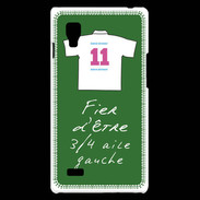 Coque LG Optimus L9 3/4 aile gauche Bonus offensif-défensif Vert