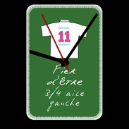 Grande pendule murale 3/4 aile gauche Bonus offensif-défensif Vert