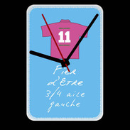 Grande pendule murale 3/4 aile gauche Bonus offensif-défensif Bleu