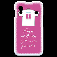 Coque Samsung ACE S5830 3/4 aile gauche Bonus offensif-défensif Rose