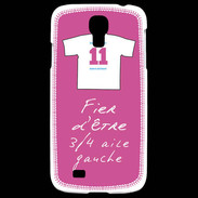 Coque Samsung Galaxy S4 3/4 aile gauche Bonus offensif-défensif Rose