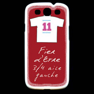 Coque Samsung Galaxy S3 3/4 aile gauche Bonus offensif-défensif Rouge