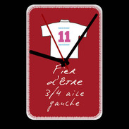 Grande pendule murale 3/4 aile gauche Bonus offensif-défensif Rouge