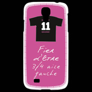 Coque Samsung Galaxy S4 3/4 aile gauche Bonus offensif-défensif Rose 2