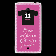 Coque Nokia Lumia 1320 3/4 aile gauche Bonus offensif-défensif Rose 2