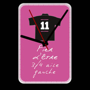 Grande pendule murale 3/4 aile gauche Bonus offensif-défensif Rose 2