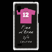 Coque LG Optimus L9 3/4 centre G Bonus offensif-défensif Noir