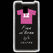 Coque LG P990 3/4 centre G Bonus offensif-défensif Noir