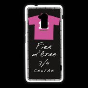 Coque HTC One Max 3/4 centre G Bonus offensif-défensif Noir