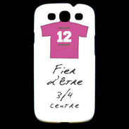 Coque Samsung Galaxy S3 3/4 centre G Bonus offensif-défensif Blanc