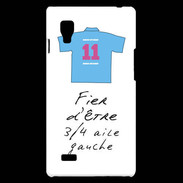 Coque LG Optimus L9 3/4 aile gauche Bonus offensif-défensif Blanc 2
