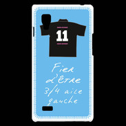 Coque LG Optimus L9 3/4 aile gauche Bonus offensif-défensif Bleu 2