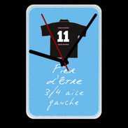 Grande pendule murale 3/4 aile gauche Bonus offensif-défensif Bleu 2