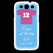 Coque Samsung Galaxy S3 3/4 centre G Bonus offensif-défensif Bleu