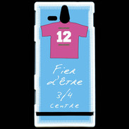 Coque Sony Xperia U 3/4 centre G Bonus offensif-défensif Bleu