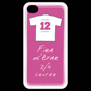 Coque iPhone 4 / iPhone 4S 3/4 centre G Bonus offensif-défensif Rose