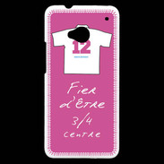 Coque HTC One 3/4 centre G Bonus offensif-défensif Rose