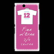 Coque Sony Xpéria Z Ultra 3/4 centre G Bonus offensif-défensif Rose