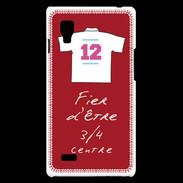 Coque LG Optimus L9 3/4 centre G Bonus offensif-défensif Rouge