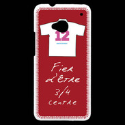 Coque HTC One 3/4 centre G Bonus offensif-défensif Rouge