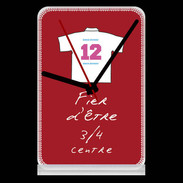 Pendule de bureau 3/4 centre G Bonus offensif-défensif Rouge