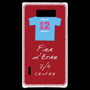 Coque LG Optimus L7 3/4 centre G Bonus offensif-défensif Rouge 2