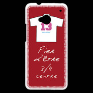 Coque HTC One 3/4 centre D Bonus offensif-défensif Rouge