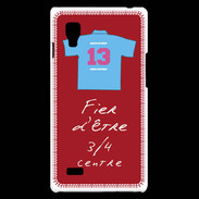 Coque LG Optimus L9 3/4 centre D Bonus offensif-défensif Rouge 2
