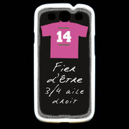 Coque Samsung Galaxy S3 3/4 aile droit Bonus offensif-défensif Noir