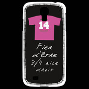 Coque Samsung Galaxy S4 3/4 aile droit Bonus offensif-défensif Noir