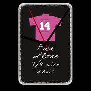 Grande pendule murale 3/4 aile droit Bonus offensif-défensif Noir