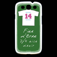 Coque Samsung Galaxy S3 3/4 aile droit Bonus offensif-défensif Vert