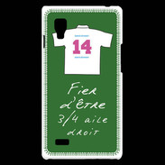 Coque LG Optimus L9 3/4 aile droit Bonus offensif-défensif Vert