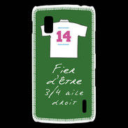 Coque LG Nexus 4 3/4 aile droit Bonus offensif-défensif Vert