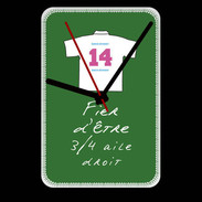 Grande pendule murale 3/4 aile droit Bonus offensif-défensif Vert
