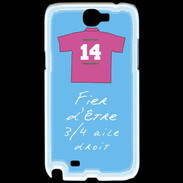 Coque Samsung Galaxy Note 2 3/4 aile droit Bonus offensif-défensif Bleu