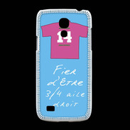 Coque Samsung Galaxy S4mini 3/4 aile droit Bonus offensif-défensif Bleu