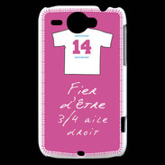 Coque HTC Wildfire G8 3/4 aile droit Bonus offensif-défensif Rose