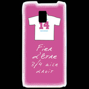 Coque LG P990 3/4 aile droit Bonus offensif-défensif Rose