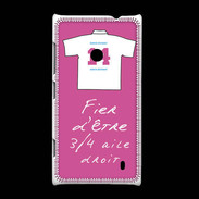 Coque Nokia Lumia 520 3/4 aile droit Bonus offensif-défensif Rose