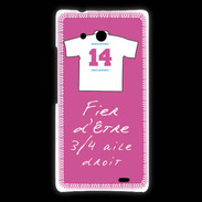 Coque Huawei Ascend Mate 3/4 aile droit Bonus offensif-défensif Rose