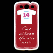 Coque Samsung Galaxy S3 3/4 aile droit Bonus offensif-défensif Rouge