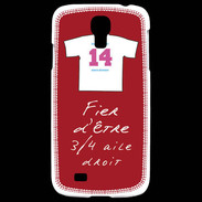 Coque Samsung Galaxy S4 3/4 aile droit Bonus offensif-défensif Rouge