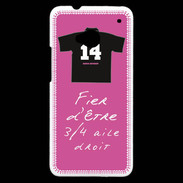 Coque HTC One 3/4 aile droit Bonus offensif-défensif Rose 2