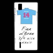 Coque Huawei Ascend P2 3/4 aile droit Bonus offensif-défensif Blanc 2